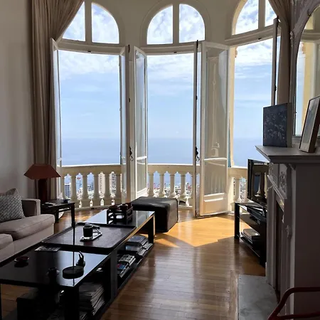 Monaco Blue Sea Over Wide Balcony For Grand Prix Apartamento *
