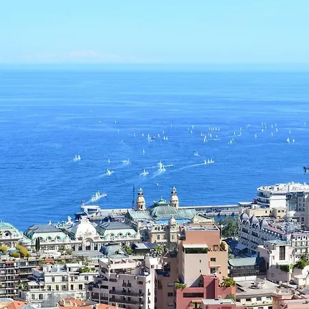Monaco Blue Sea Over Wide Balcony For Grand Prix Apartamento *