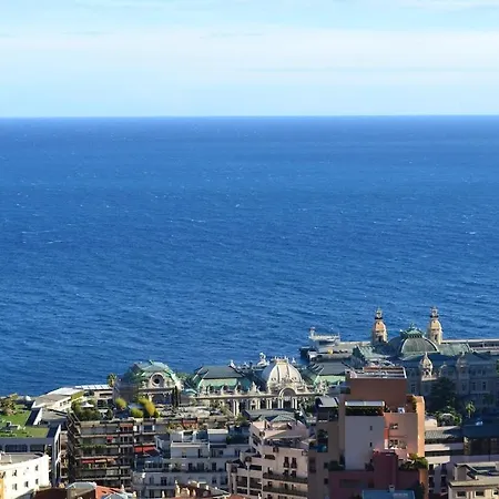 Monaco Blue Sea Over Wide Balcony For Grand Prix Appartamento Beausoleil
